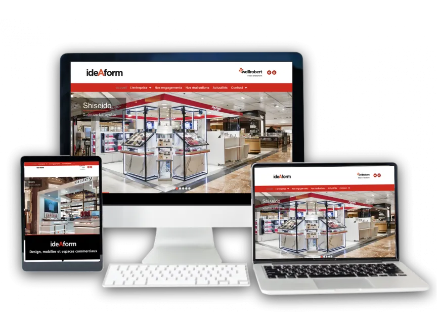 Aperçu du site IdeAform