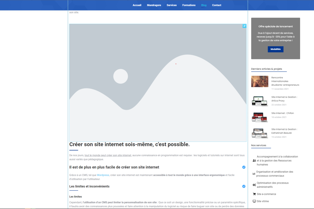 CMS pour créer votre site internet