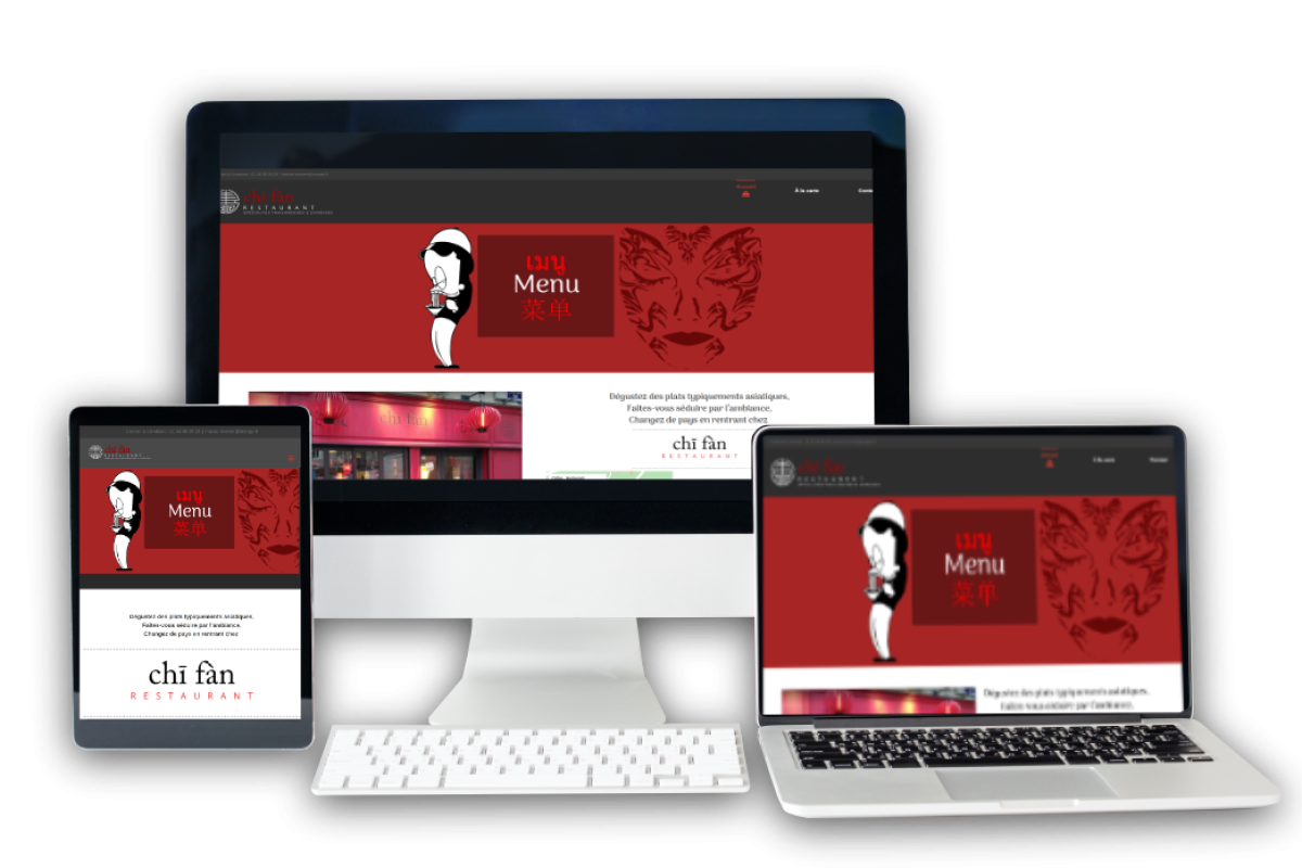 Site internet Chifan restaurant