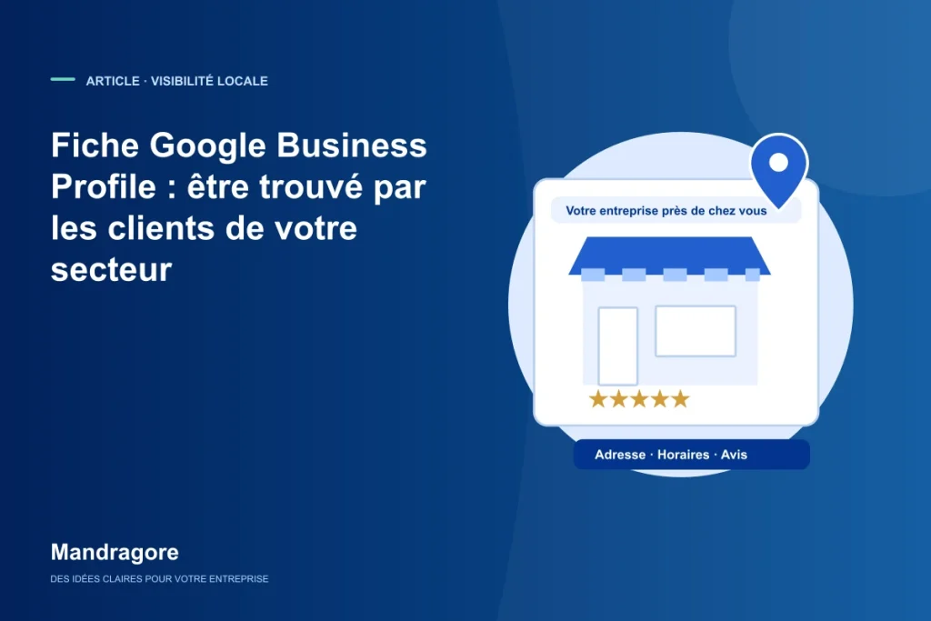 Devanture d’entreprise, repère de localisation et avis clients.