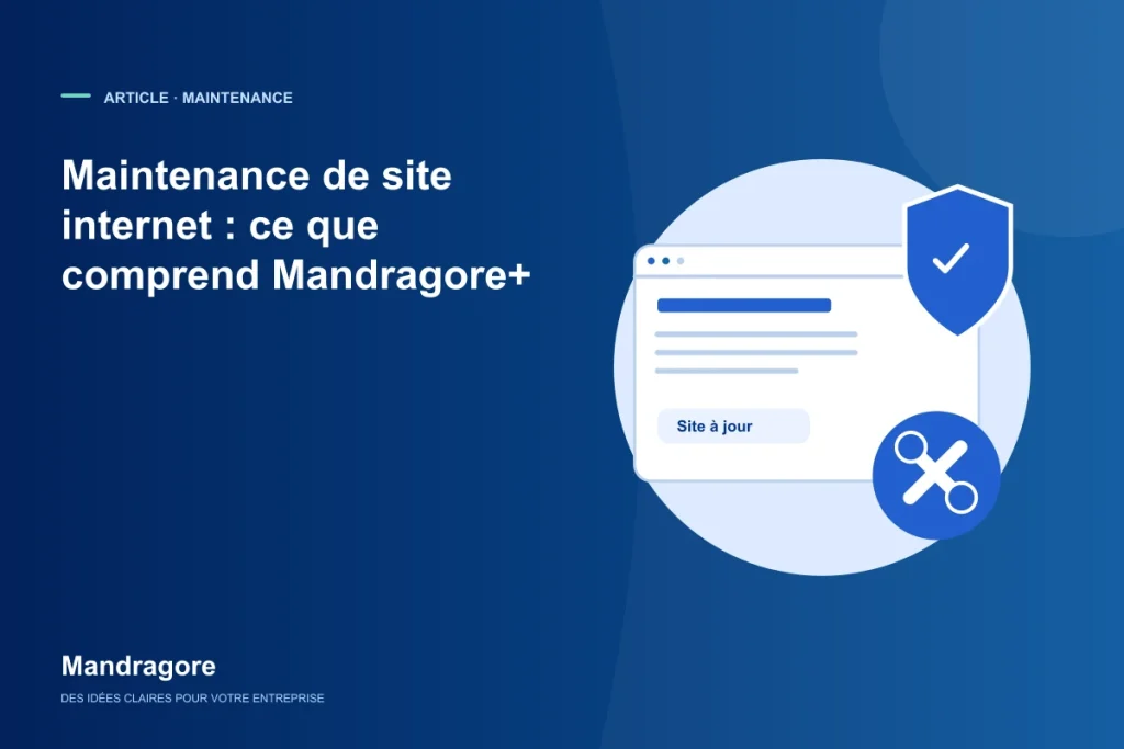 Interface de site protégée par un bouclier et outils de maintenance.